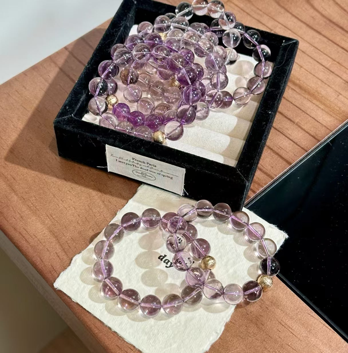 Natural Bolivian Amethyst Bracelet | 13-14mm Original Design
