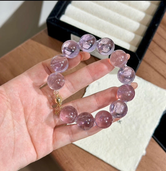 Amethyst Crystal Bracelet | 16mm Original Design