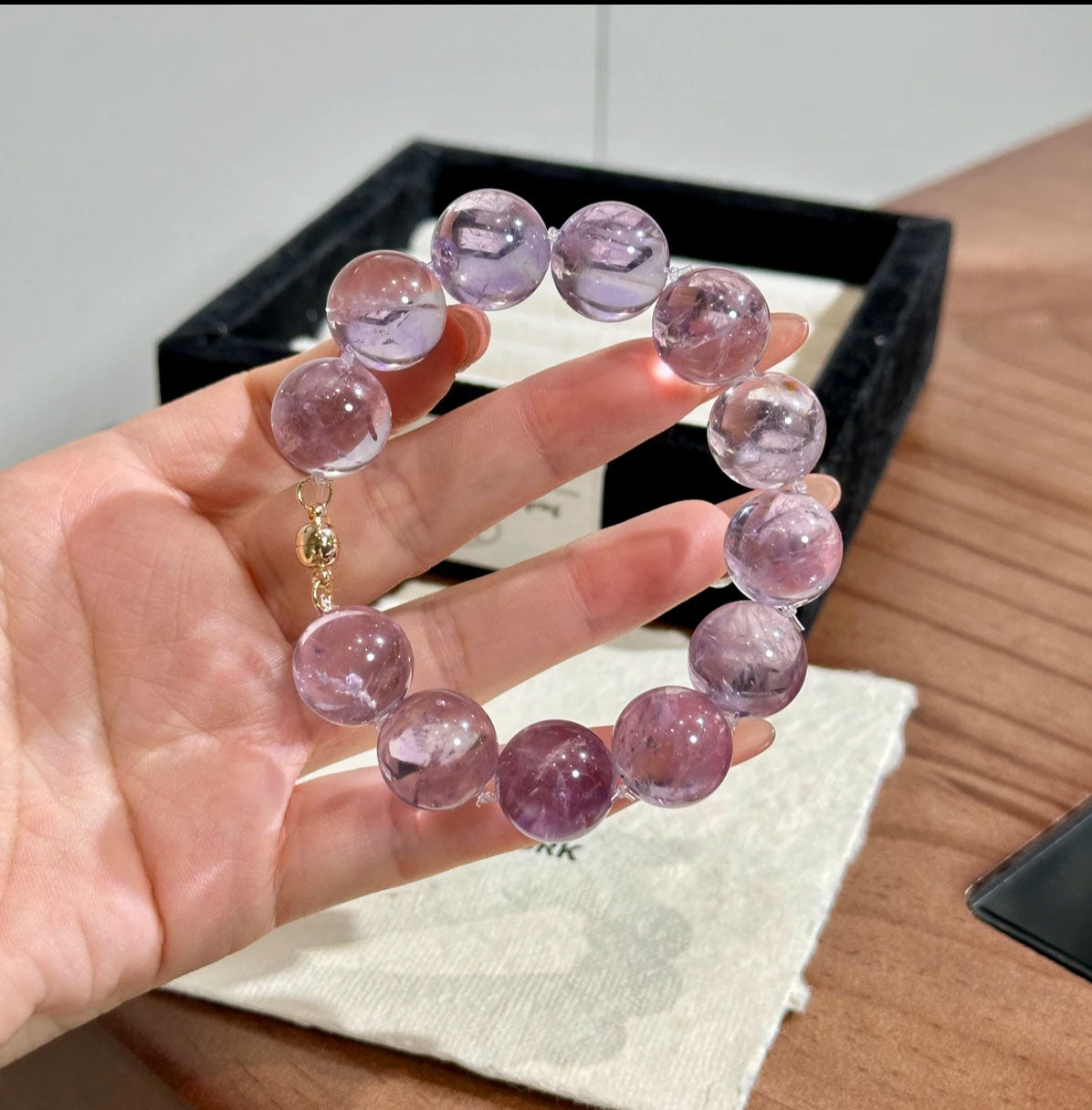 Amethyst Crystal Bracelet | 16mm Original Design