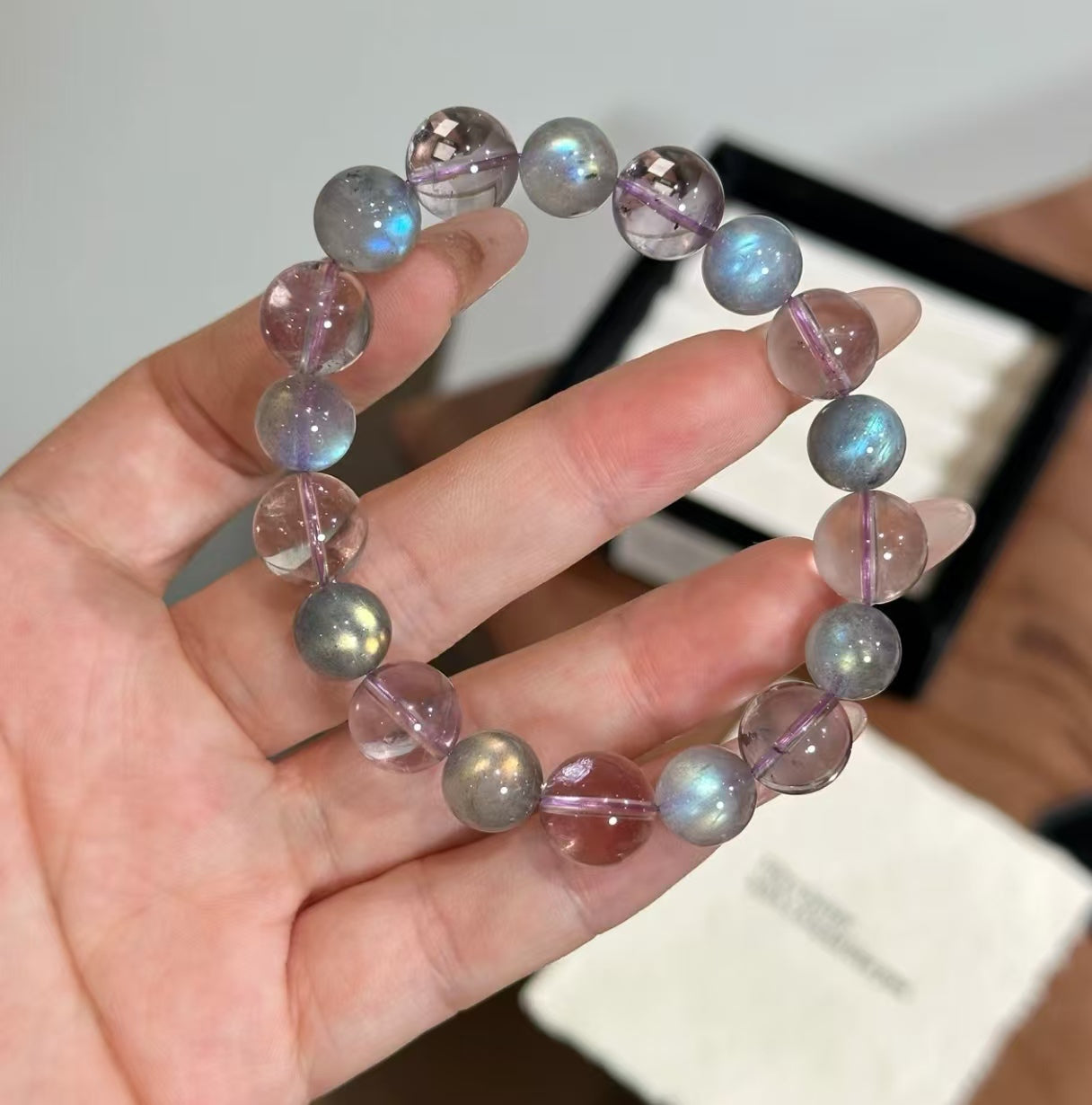 Natural Moonstone Crystal Bracelet | 10-11mm Original Design