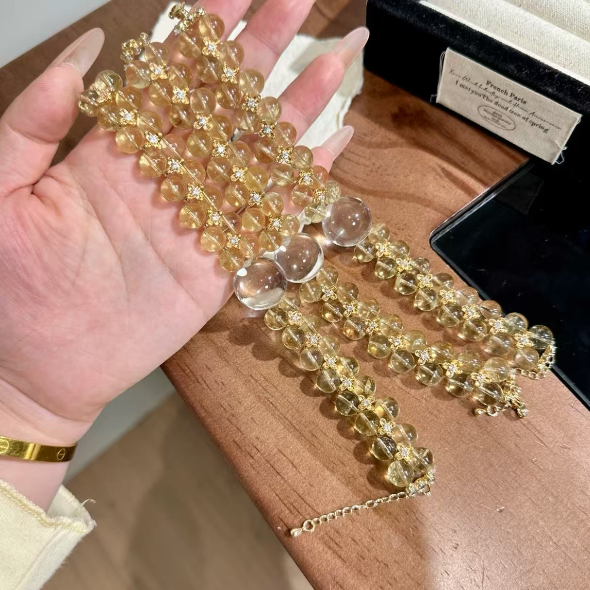 Natural Citrine Bracelet | 9-10mm Original Design