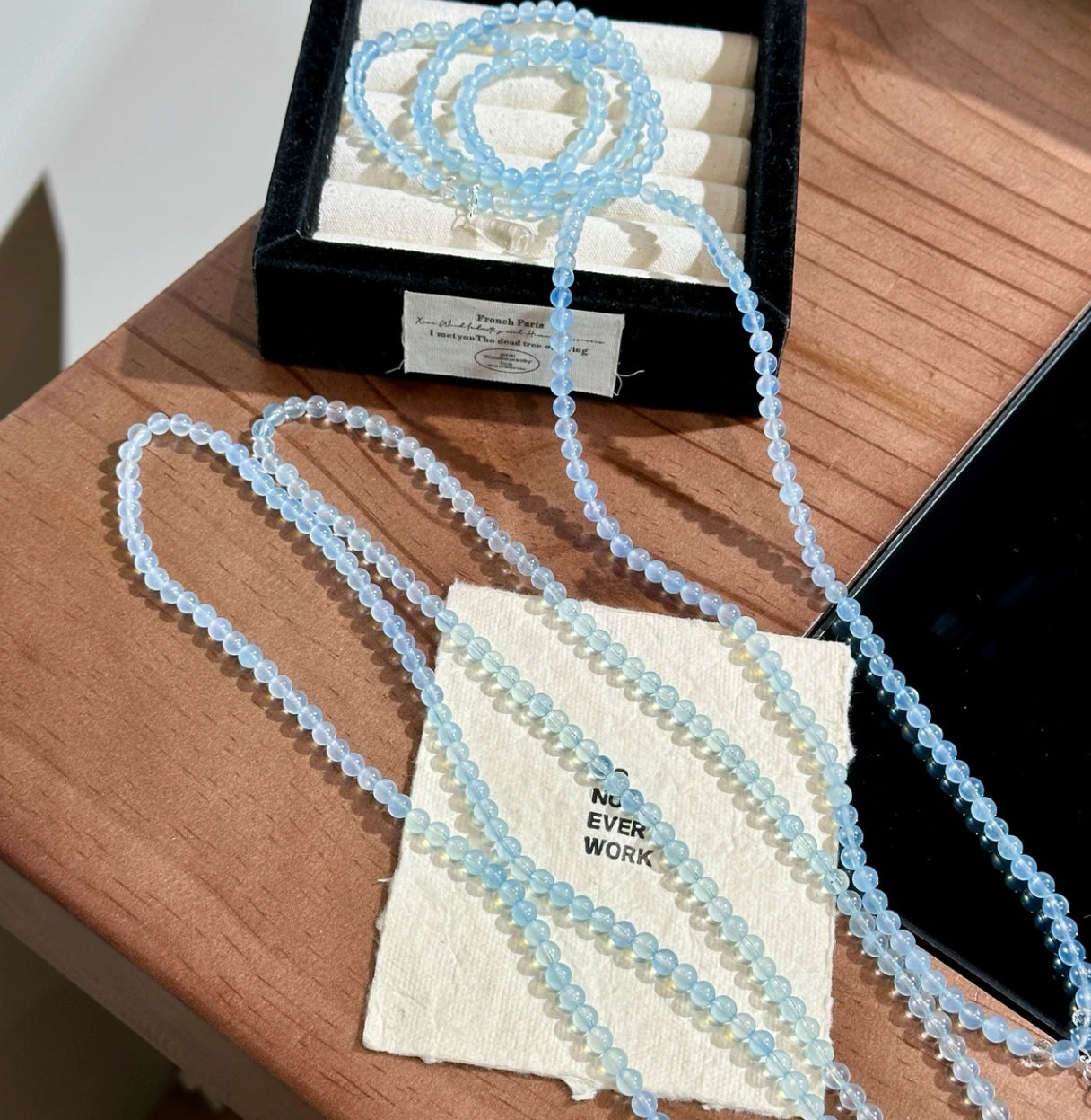 Natural Aquamarine Crystal Bracelet | Original Design